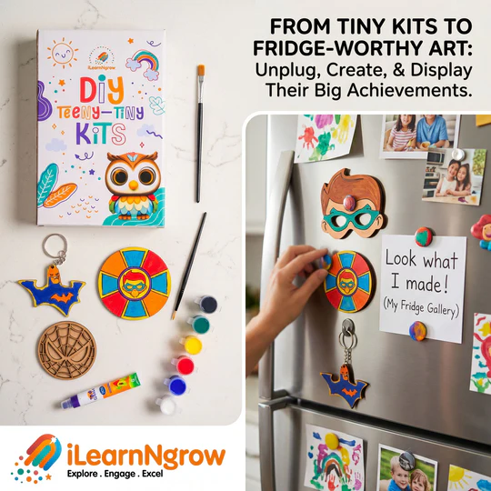 iLearnngrow Teeny Tiny DIY SuperHero Painting Kit
